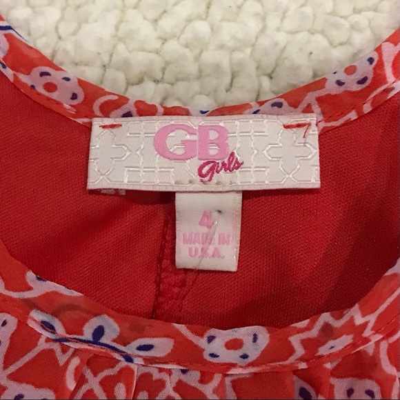 GB Girls Orange Cold Shoulder Dress 4 / 4T NWT - Picture 3 of 14
